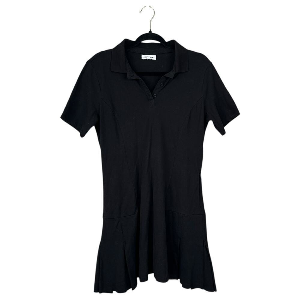 KINESIS Collared Polo Tennis Prep Dress Pockets Athleisure Sporty Size Medium